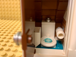 Miniature toilet by LEGO